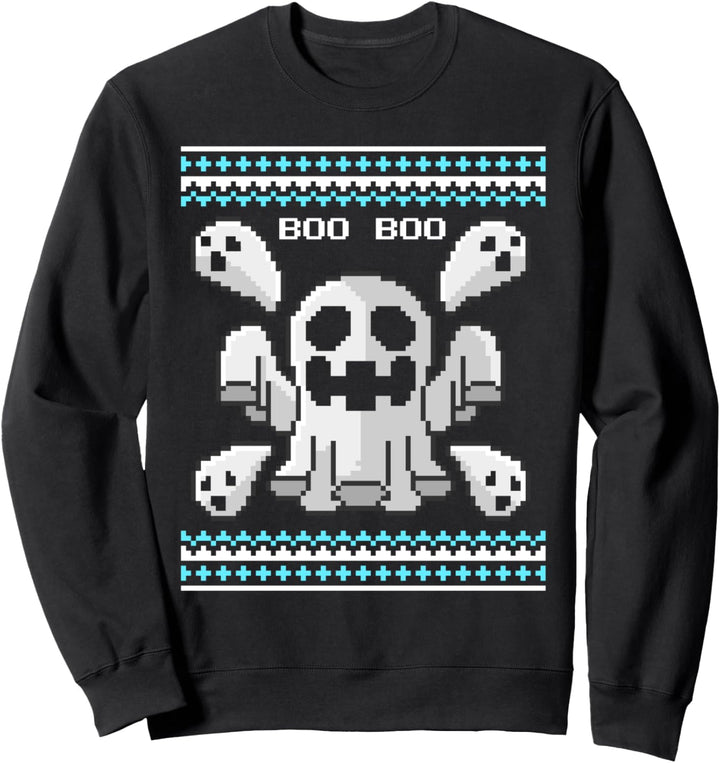 Boo Boo Ugly Halloween Sweater Funny Spooky Ghosts Ugly Sweatshirt