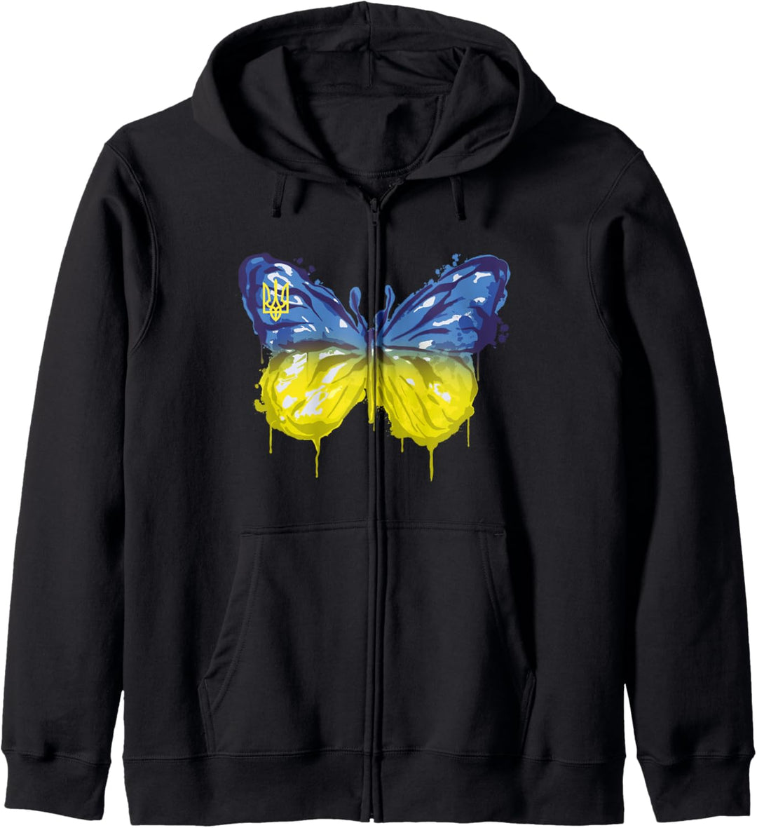 Ukrainische Flagge Ukrainisches Hemd Herren Ukrainisches Zitat Kapuzenjacke