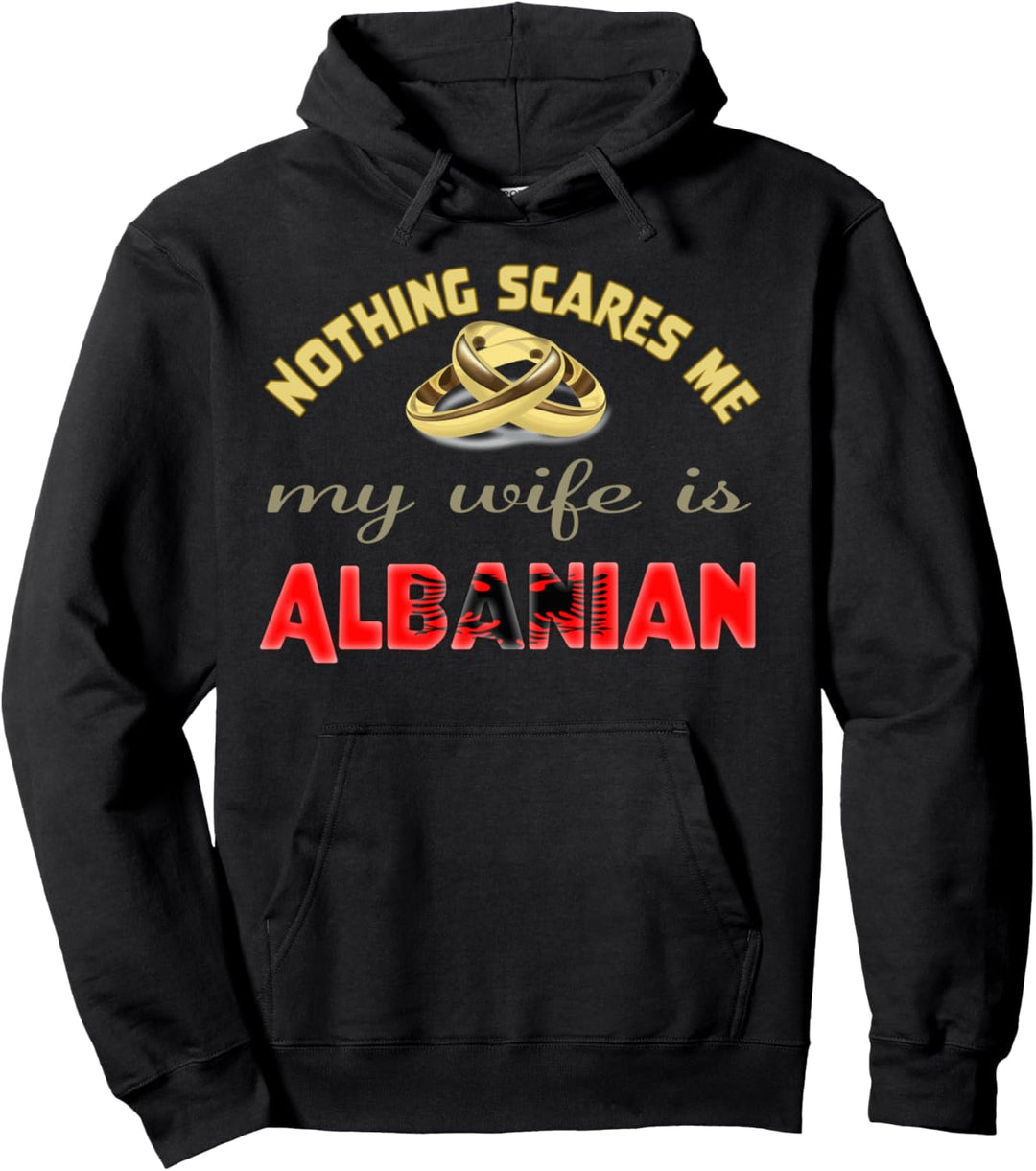 Albanische Frau Albanien Flaggen Pullover Hoodie