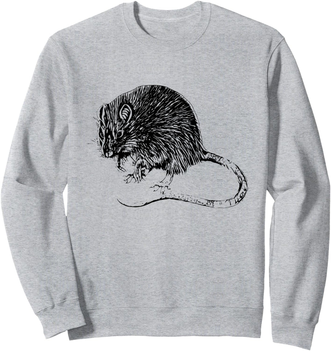 Ratten Motiv süsse Ratte bunte Nagetiere Käse Haustiere Ratte Sweatshirt