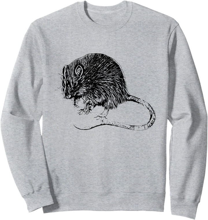 Ratten Motiv süsse Ratte bunte Nagetiere Käse Haustiere Ratte Sweatshirt