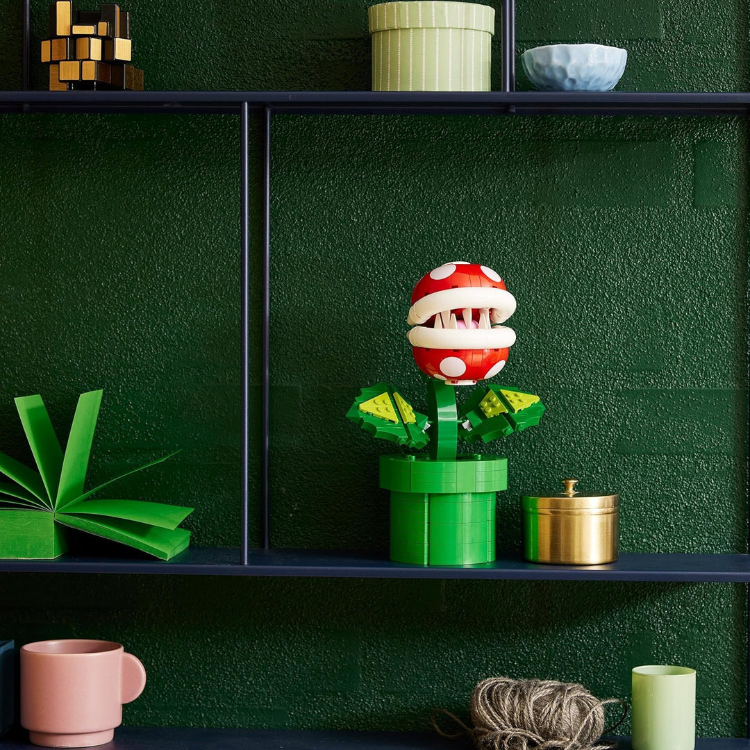 LEGO Super Mario 71426 Piranha-Pflanze, bewegliche Figur mit Röhre und 2 Teilen, Modell für Erwachse