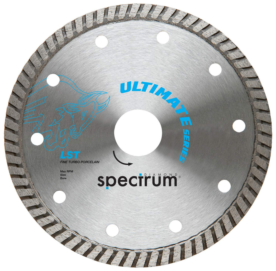 Spectrum Ultimate Thin Turbo Dia Blade - Porcelain - 115/22.23mm, 115/22.23mm