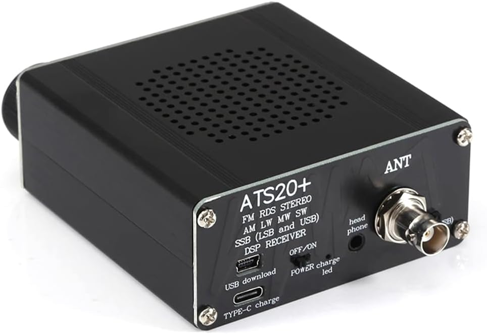SDR Radio Empfänger ATS-20+ Plus V2 SI4732 OLED Display FM AM SW SSB USB wiederaufladbar