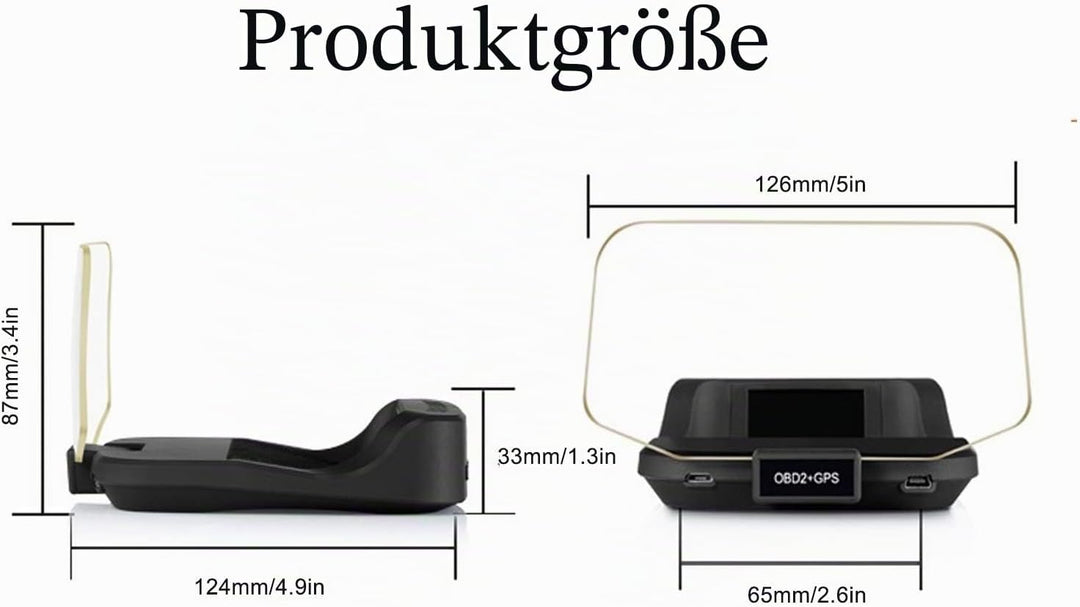 Head up Display, Fydun Auto-OBD2 + Navigationssystem HUD Head-up-Display Digitaler Autogeschwindigke