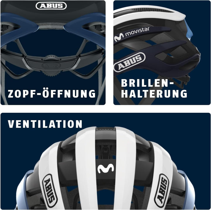 ABUS Rennradhelm AirBreaker - High-End Fahrradhelm für den professionellen Radsport - für Jugendlich