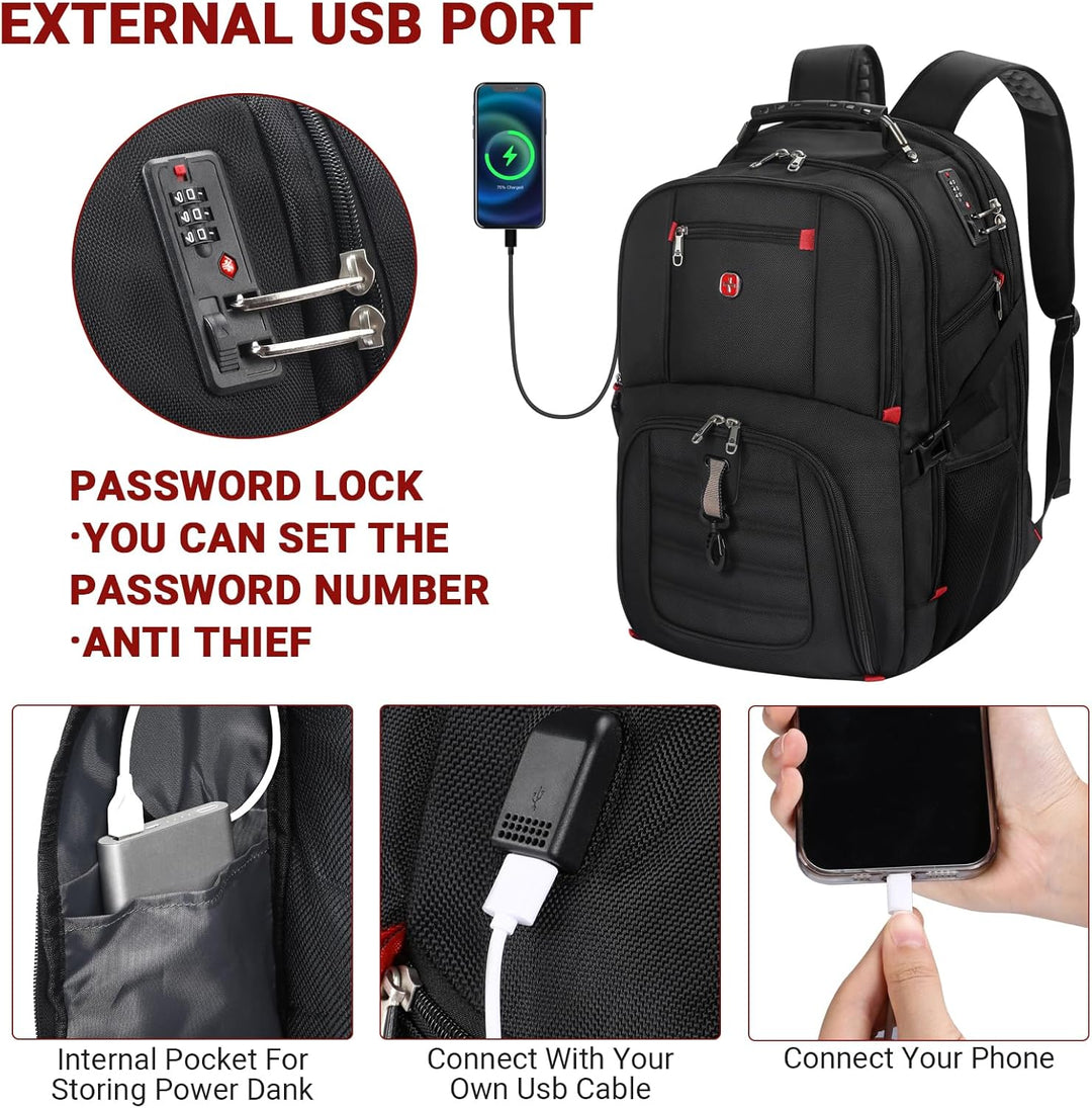 star cloud Rucksack Herren 17 Zoll Laptop Schulrucksack Teenager, Wasserdicht Arbeitsrucksack Reiser