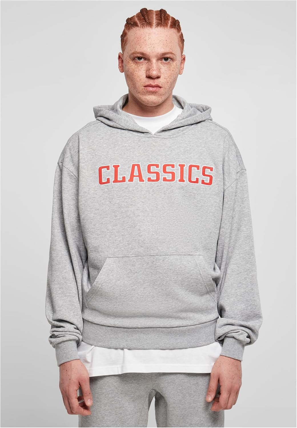 Urban Classics Herren Kapuzenpullover, Grau