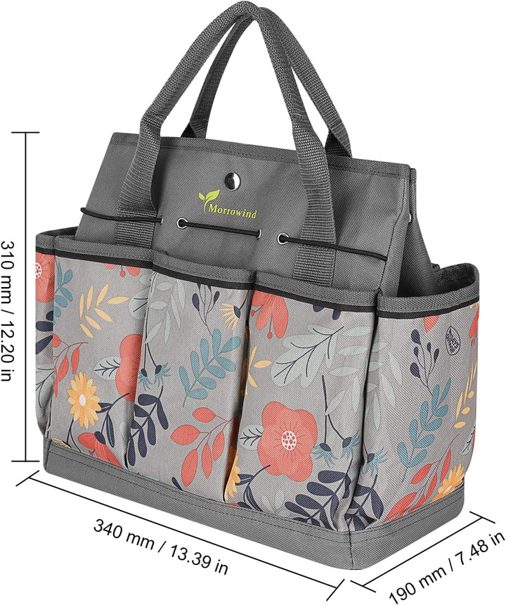 MORROWIND Garten Werkzeugtasche, 30 x 17 x 25 cm Tragbar Gartentasche Wasserdicht Aufbewahrungstasch