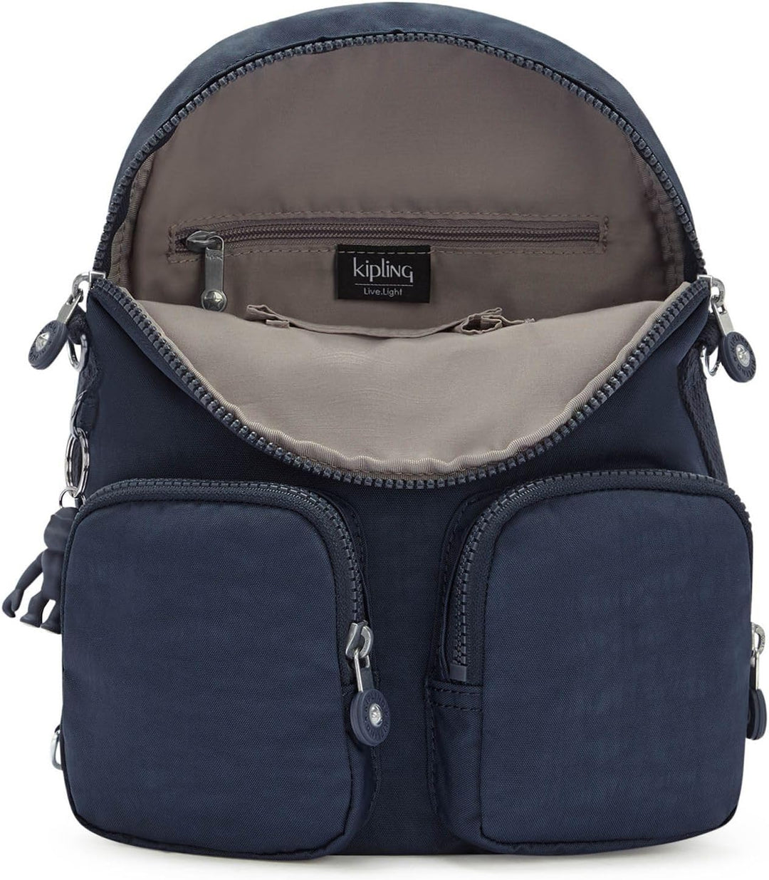 Kipling Damen Firefly Up BACKPACKS, Blue Blau 2, 14x22x31 cm EU Blue Bleu 2, Blue Bleu 2