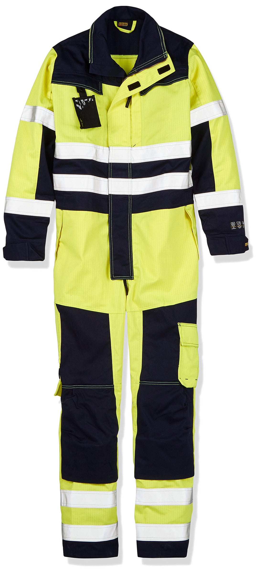 Blaklader 63781514 MULTINORM-OVERALLS, Gelb/Marine, grootte C60, C60