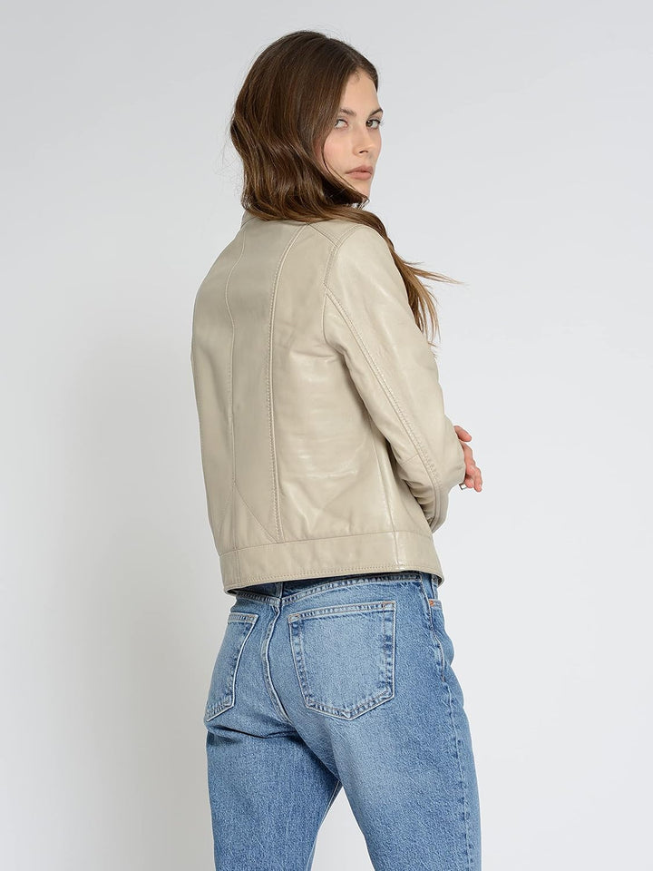 MAZE Damen Lederjacke Grenada XL greige, XL greige