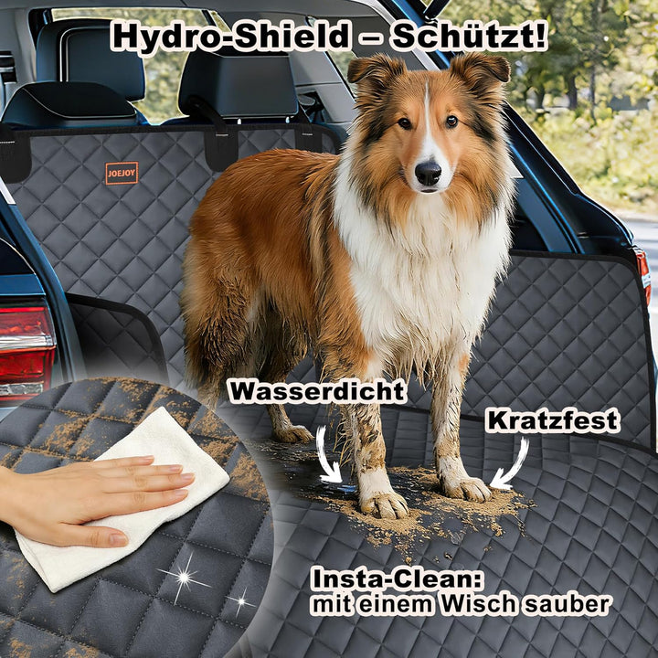 JOEJOY Kofferraumschutz für Hunde mit Seiten- und Ladeschwellenschutz, Universal Kofferraum Schutzma
