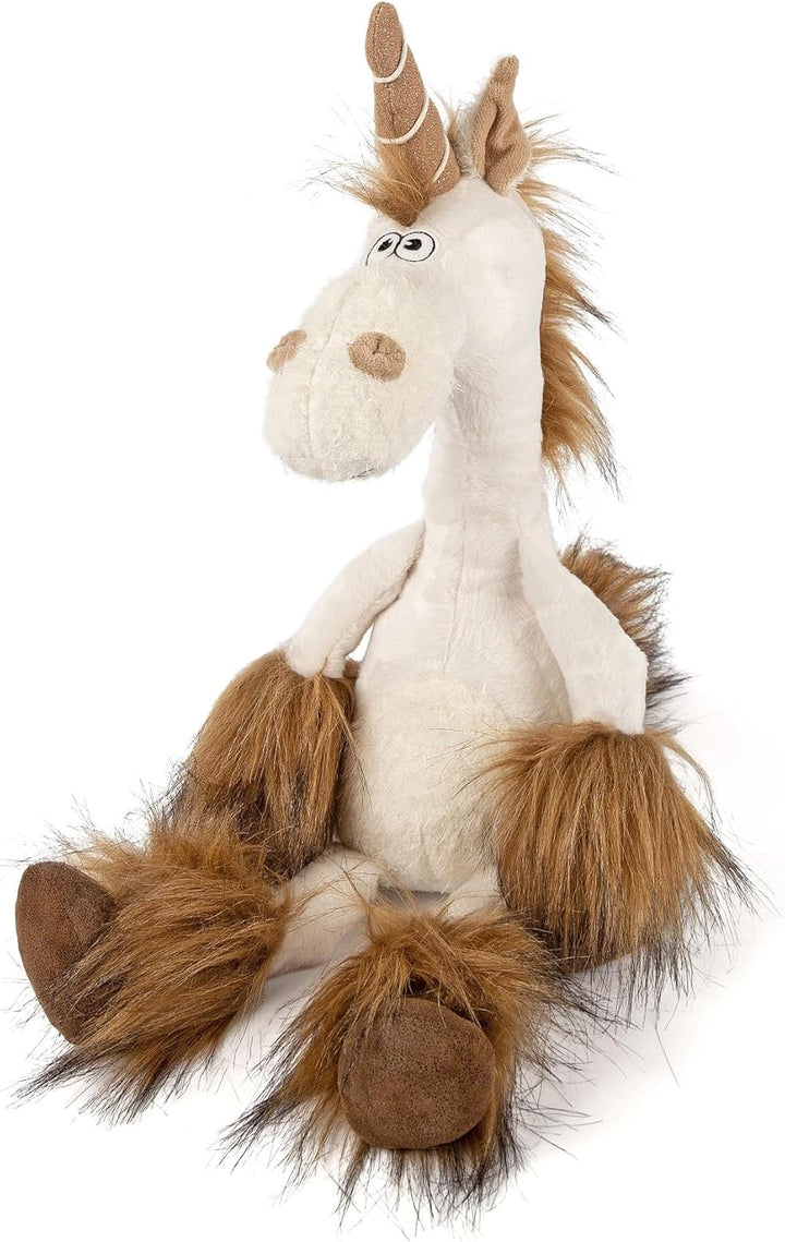 SIGIKID 38488 Uni Que L Beasts Town Kinder und Erwachsene Kuscheltier empfohlen ab 3 Jahren weiss, g