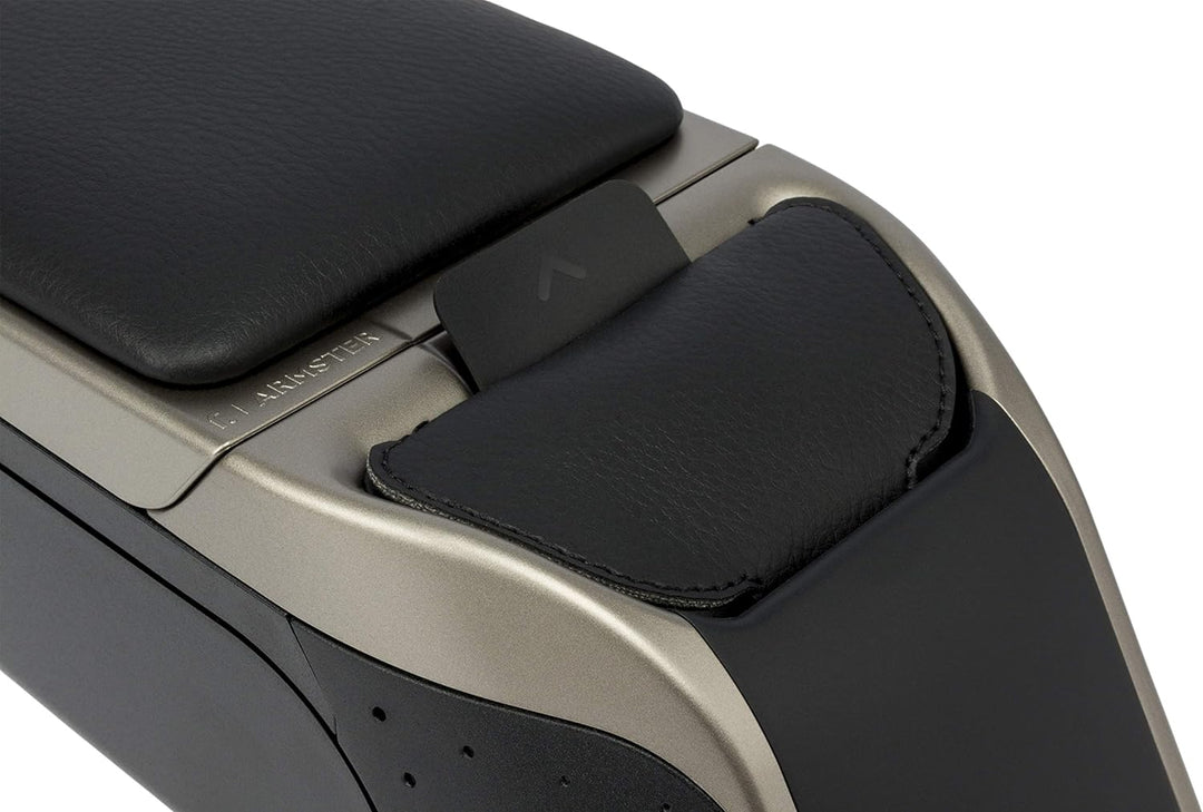 RATI Armlehne Specific Schwarz/Grau Armster 2 für Dacia Logan/Sandero (2017-). Mit Staufach und falt