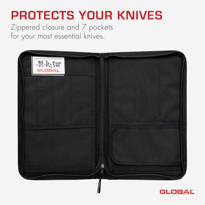 Global Messertasche für 7 Messer G-666/07