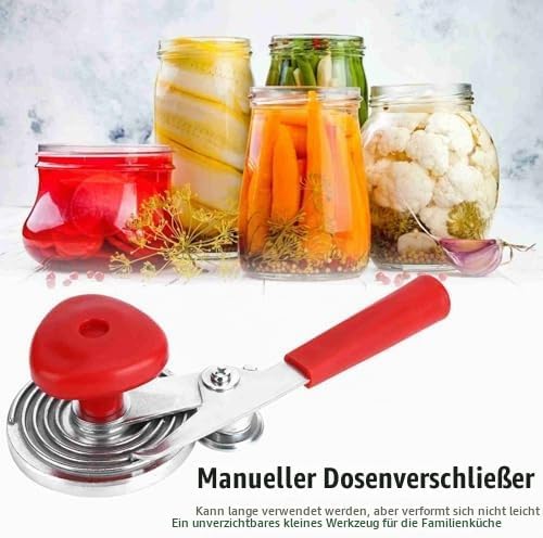 Ausla Manuelle Verschliessmaschine, Edelstahl Manuelle Dosen Sealer Crimpgerät Dosenversiegelung Man