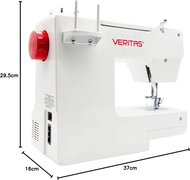 VERITAS Sarah - Mechanische Nähmaschine für Näh-Anfänger & Einsteiger mit 13 Stichprogrammen, Freiar