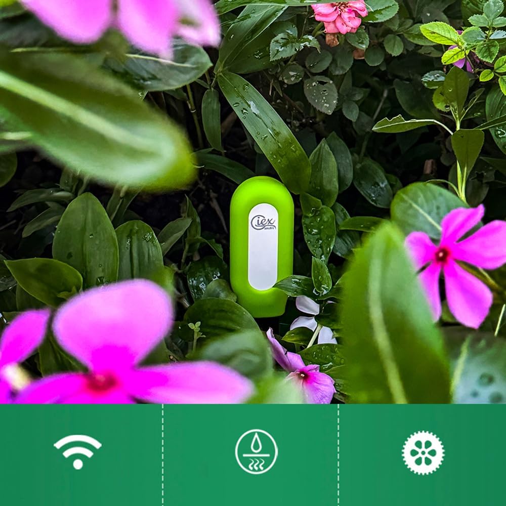 2er-Set ZigBee Bodenfeuchtigkeits- & Temperaturmesser für Garten & Pflanzen – Kompatibel mit Tuya Sm