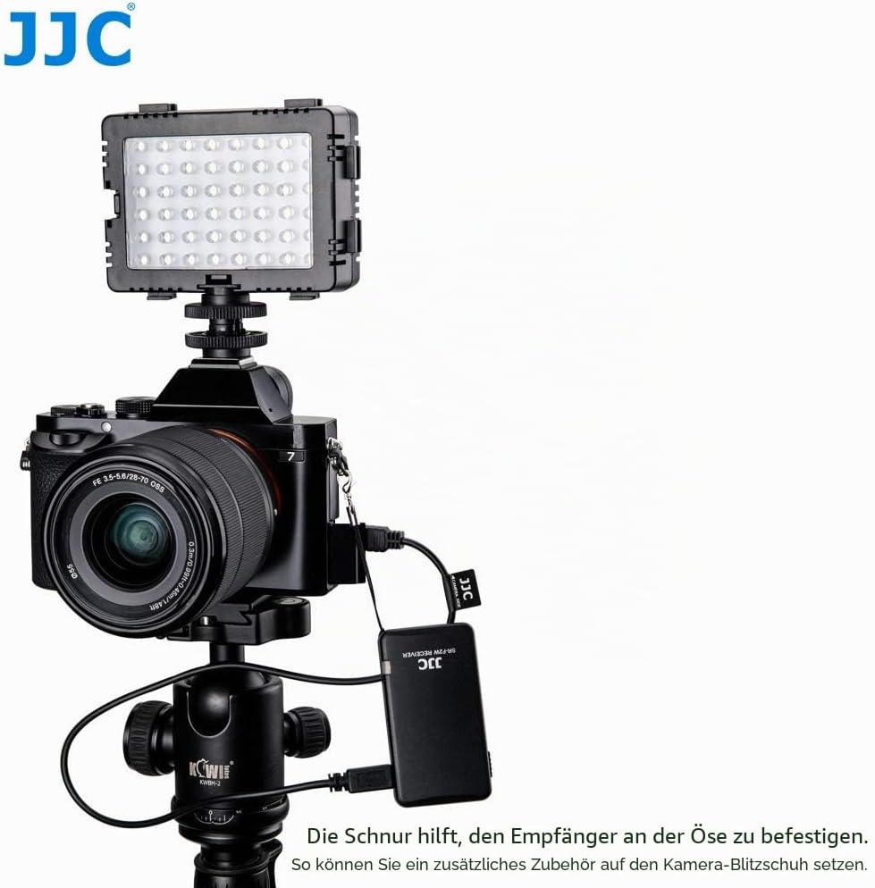JJC 2.4G 100M Wireless Empfänger und Fernbedienung Commander Kit für Sony Alpha/Cyber-Shot Kameras u
