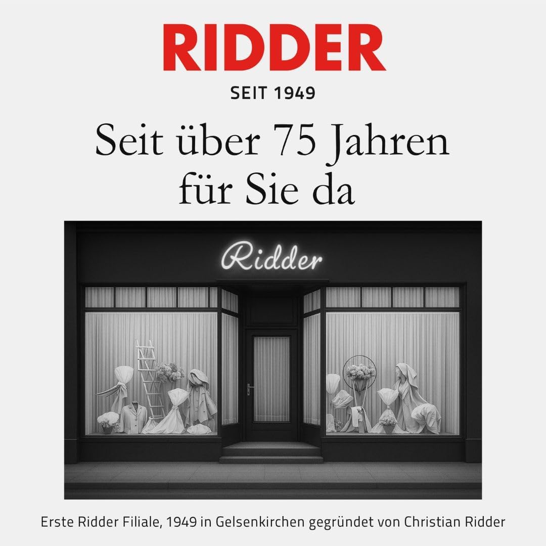 RIDDER – Bad-Hocker Go, Ø 50x34,9-52,5cm, schwarz, Aluminium/PE/TPR | Höhenverstellbarer Duschhocker