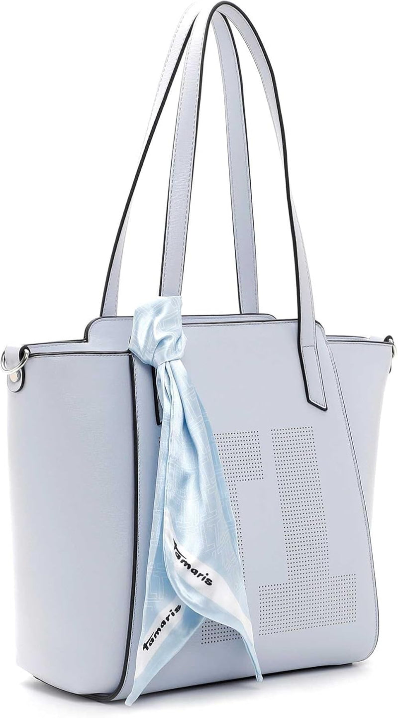 Tamaris Shopper Lana 32041 Damen Handtaschen Uni Einheitsgrösse Greyblue 855, Einheitsgrösse Greyblu