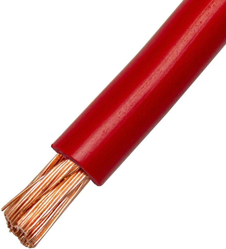 5m FLY Fahrzeugleitung Rot 16mm² rund Kabel Litze KFZ Stromkabel