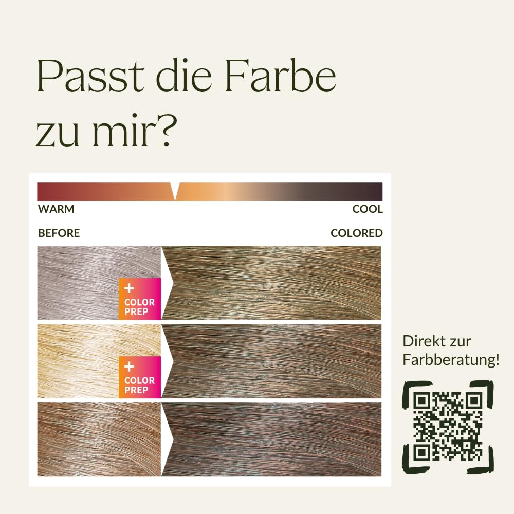 khadi DUNKELBLOND Pflanzenhaarfarbe - Haarfarbe für mattes, mittleres Aschblond bis zu sattem Dunkel