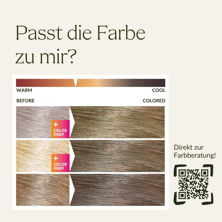 khadi DUNKELBLOND Pflanzenhaarfarbe - Haarfarbe für mattes, mittleres Aschblond bis zu sattem Dunkel
