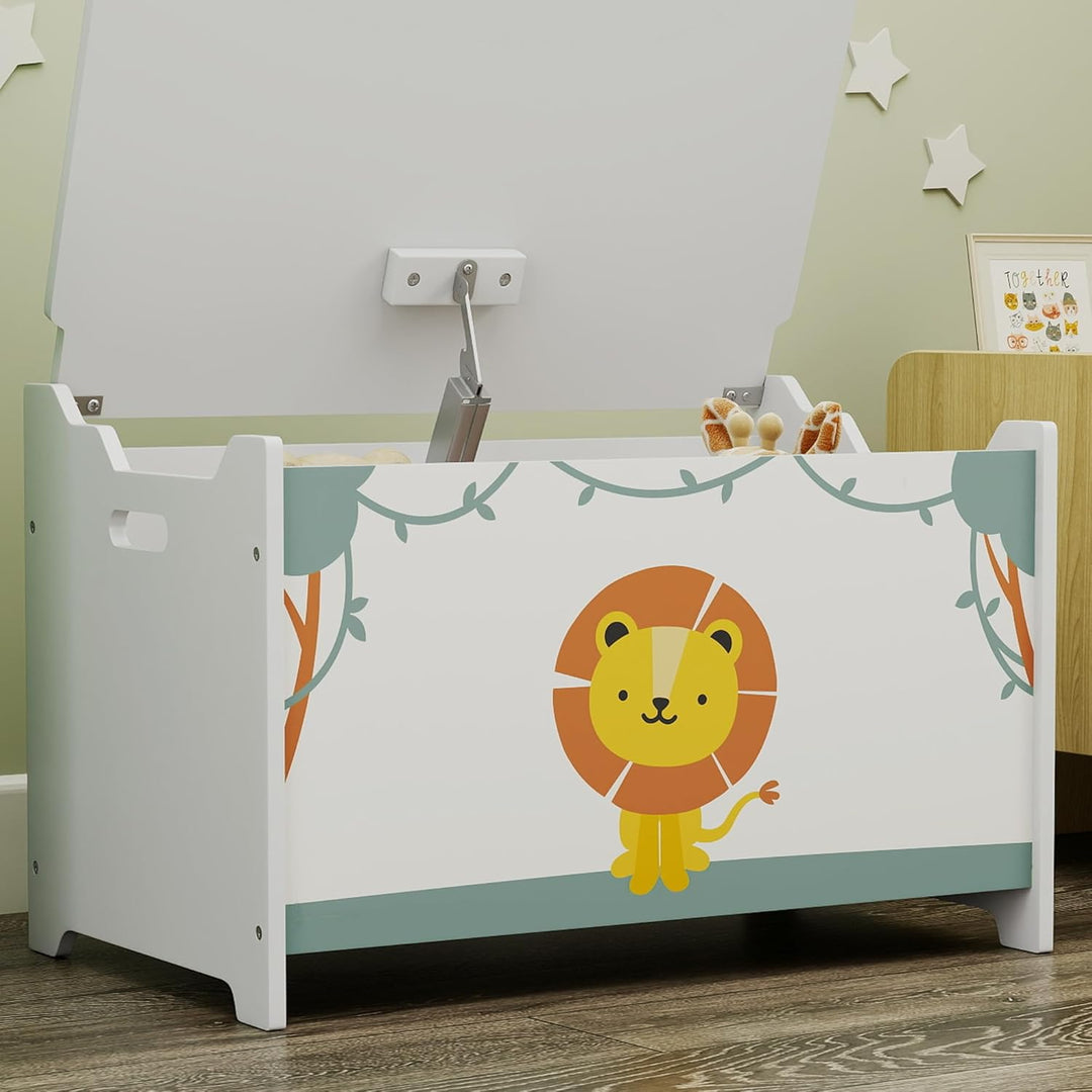 AIYAPLAY Spielzeugkiste mit Deckel für Kinder, Aufbewahrungsbox für Spielzeug und Kleidung, Aufbewah