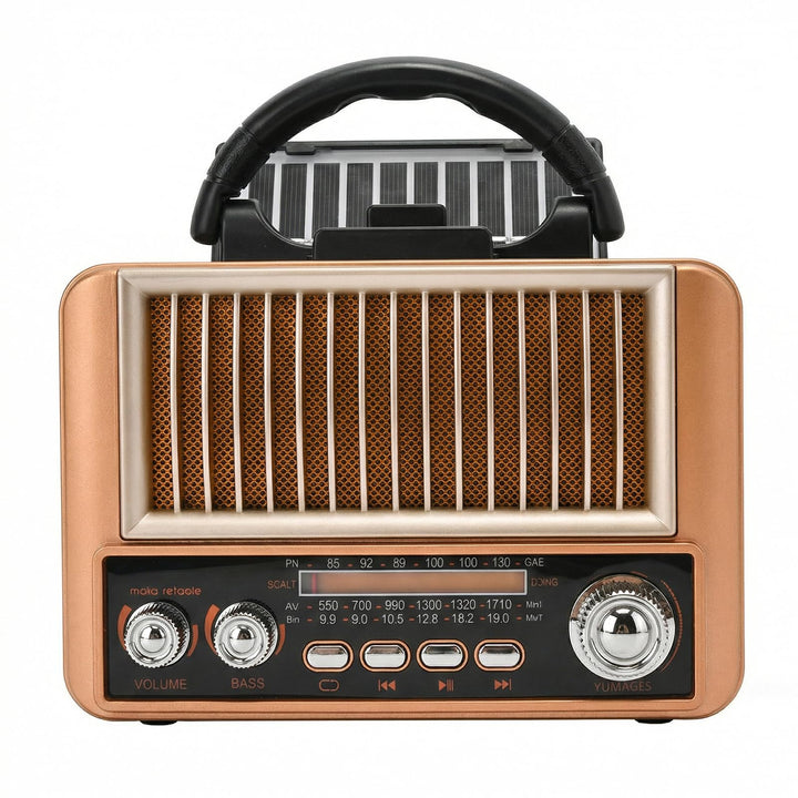 PORFOYO AM/FM/SW Retro Radio mit Bluetooth, Küchenradio Nostalgie Radio Klein, Kofferradio Transisto