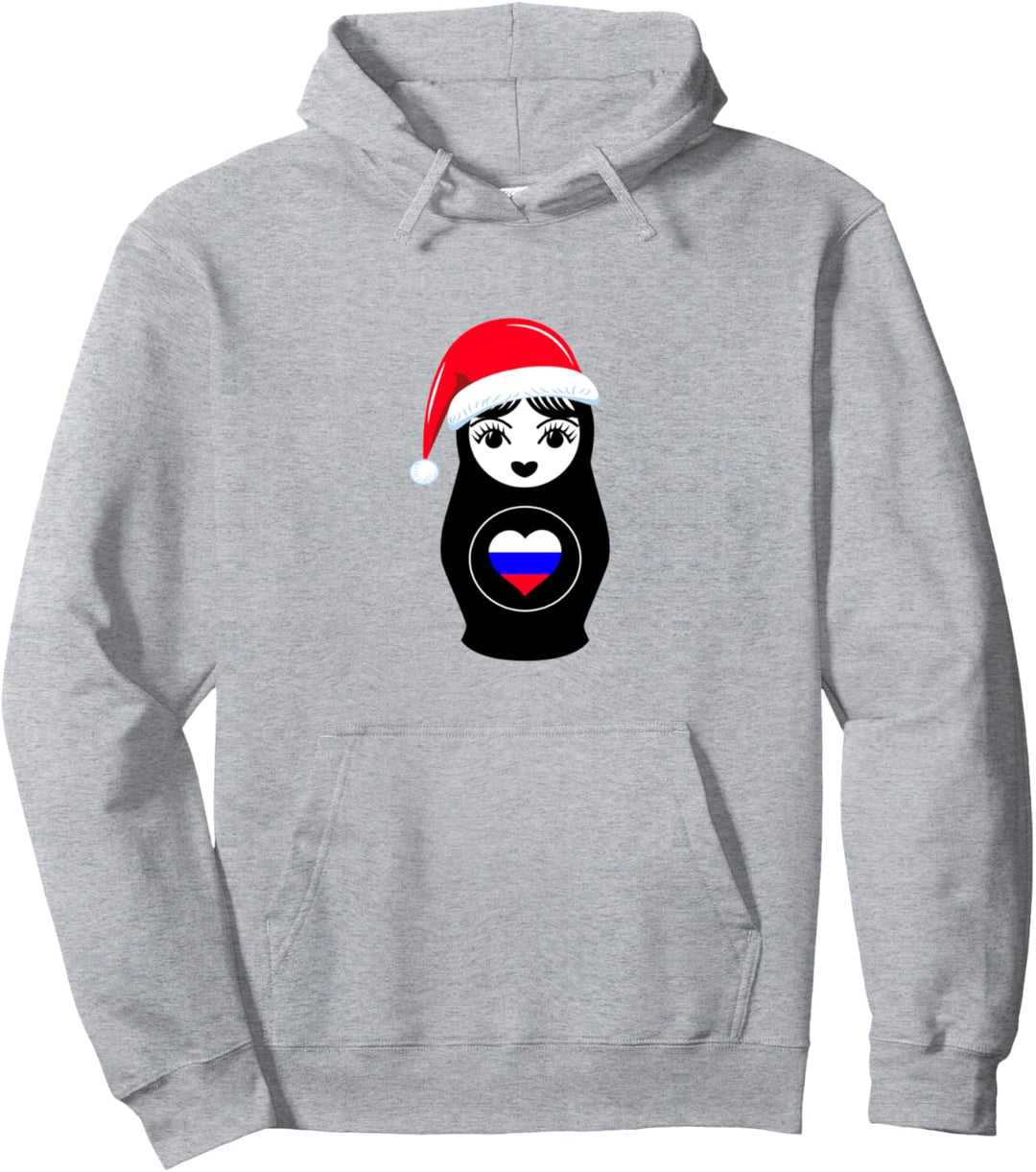 Matryoschka Weihnachten Russland Babuschka Puppe Russia Pullover Hoodie
