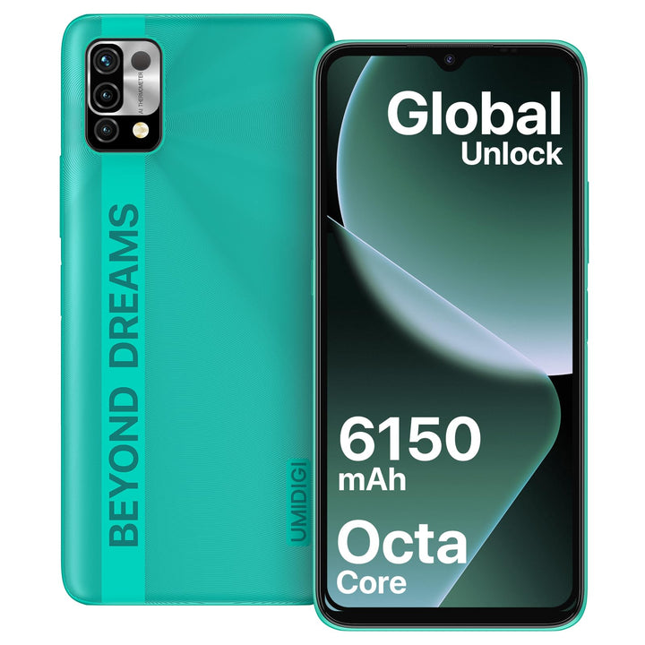 UMIDIGI Power 5 Smartphone Ohne Vertrag,3GB+64GB Handy Günstig,6150mAh Akku,Android 11 Handy ohne ve
