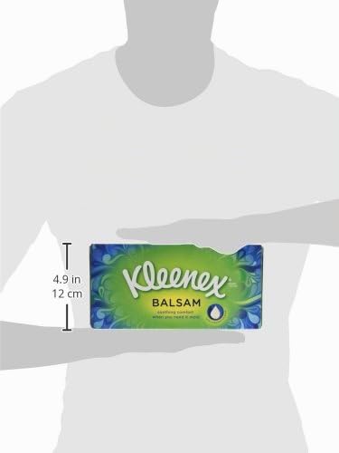 Kleenex Balsam Taschentücher - Packung mit 12 Stück 12 Stück (1er Pack), 12 Stück (1er Pack)