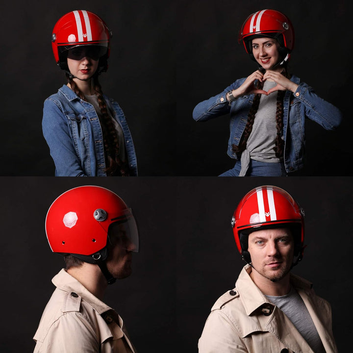 ARMOR HELMETS® AV-63 „Fun Matt Black“ · Jet-Helm · Motorrad-Helm Roller-Helm Scooter-Helm Moped Mofa