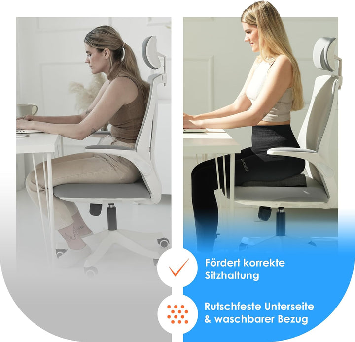 DYNMC you Keilkissen Auto Mittelhart H3 - Test SEHR GUT - INNOVATIONSPREIS ERGONOMIE mit Physiothera