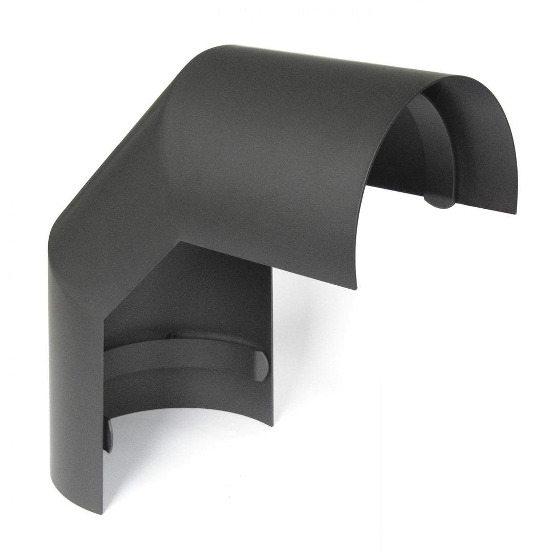 raik SH095-120-gg Raik Rauchrohrbogen/Ofenrohr 120mm - Thermoschild 90° gussgrau