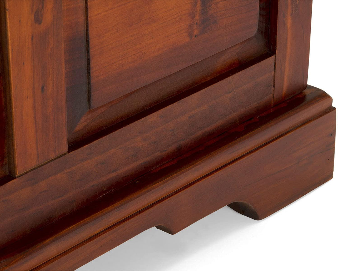 Woodkings® Holztruhe mit Deckel Catana Pinie Massivholz braun Echtholz rustikal Wohnzimmer Möbel Flu