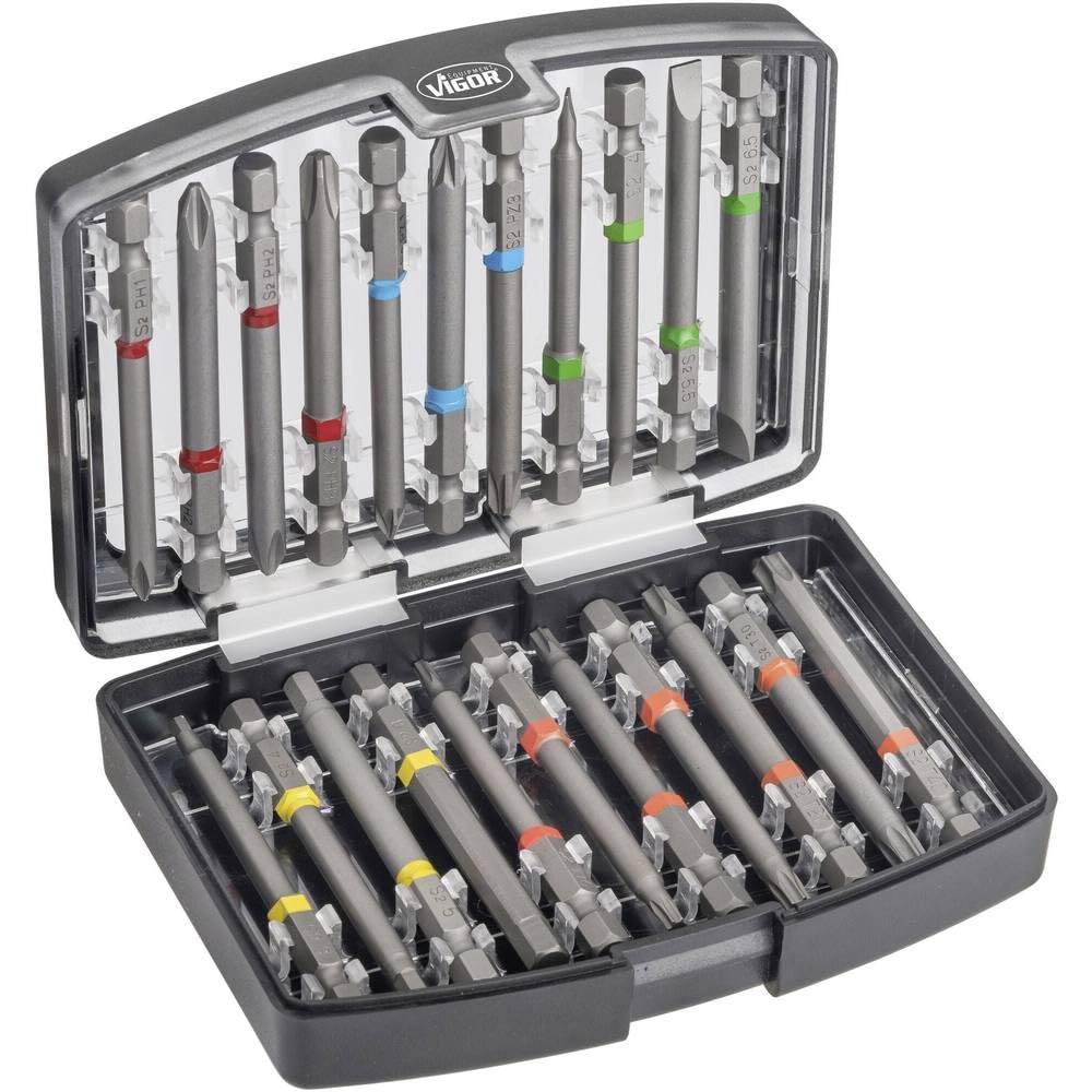 VIGOR Bit Box (Sechskant massiv 6,3 (1/4 Zoll)) V6068