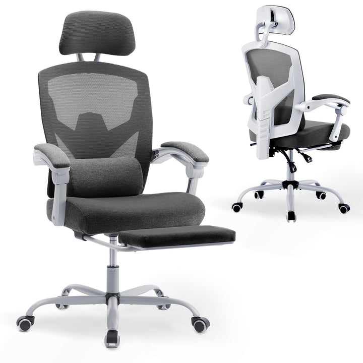 DUMOS Bürostuhl Ergonomisch - Ein Schreibtischstuhl mit Komfortarmlehnen, Ausgestattet mit Einer Beq