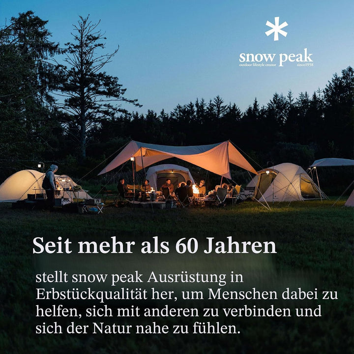 Snow Peak Faltbarer Camping-Kochbrenner, kompaktes Holzdesign, Isobutan-Kraftstoffkompatibilität, st