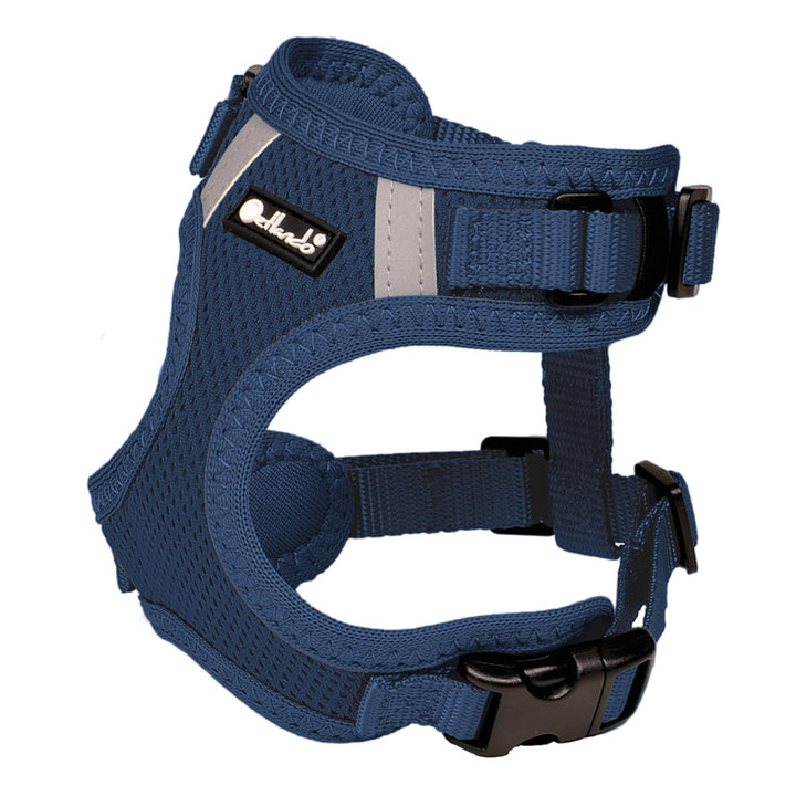 Petlando Hundegeschirr Mesh Vest, leichtes Brustgeschirr aus weichem Mesh & Nylon, stufenlos verstel