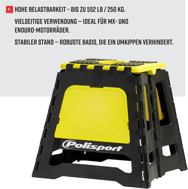 Polisport Montagebock ausklappbar gelb P8981505, Gelb