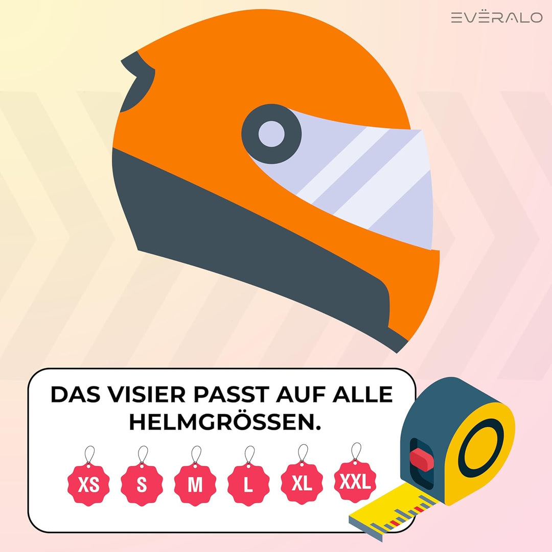 Everalo Kompatibel mit Arai Rx7 GP Visier - Chaser V - Axces 2 - Axces 3 - Quantum ST - Quantum ST P