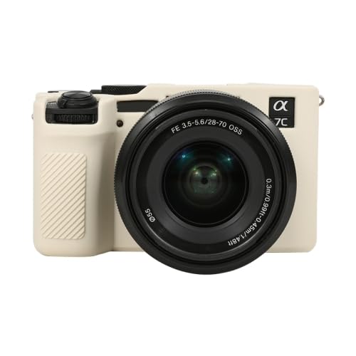 Kameratasche für Sony A7C II/Alpha 7C Mark II, Silikon-Gummi, Kameragehäuse, Schutzhülle für Sony A7