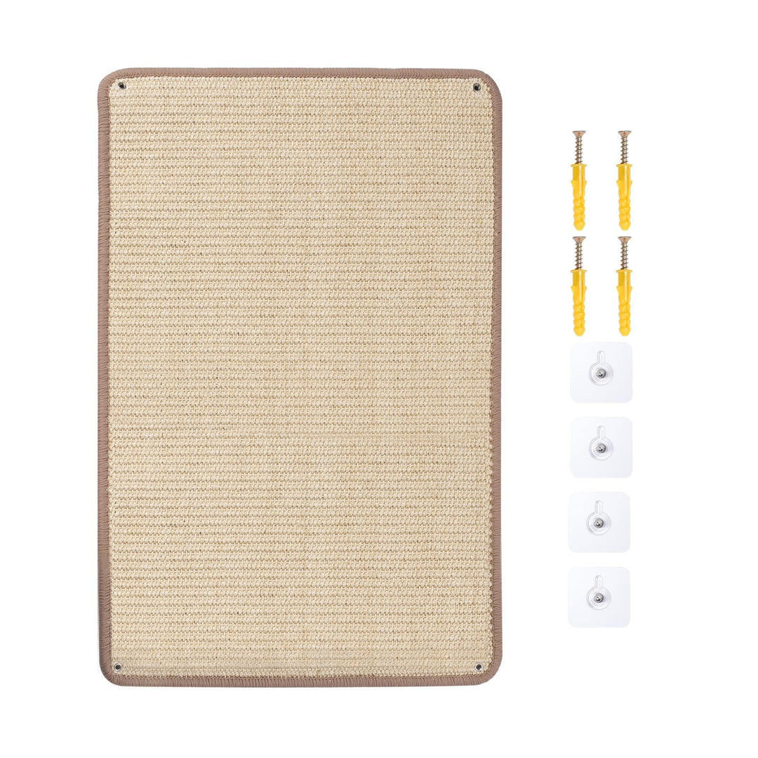 1 Stück Sisal Kratzmatte 40x60CM Kratzschutz für Wand und Sofa | Natürliches Sisal, Effektiver Kratz