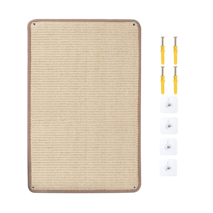 1 Stück Sisal Kratzmatte 40x60CM Kratzschutz für Wand und Sofa | Natürliches Sisal, Effektiver Kratz