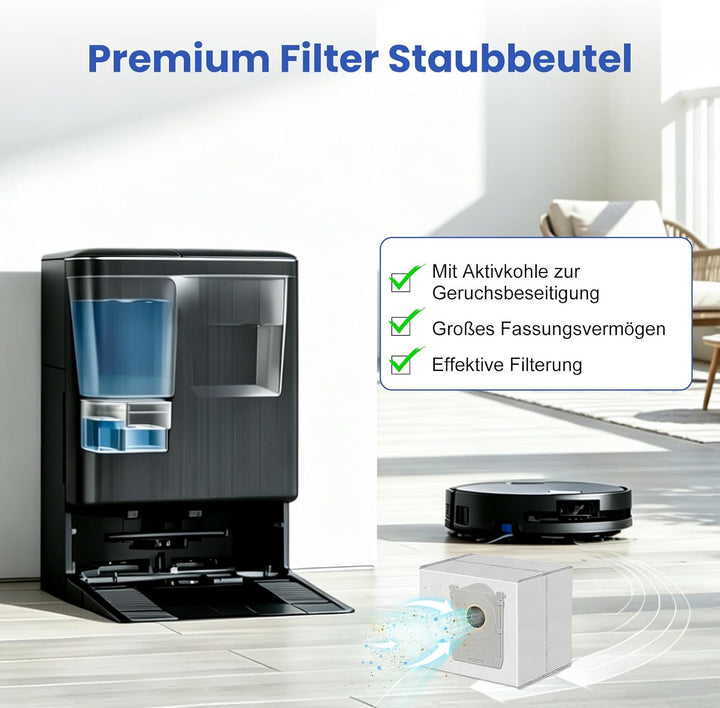 Alloytool 25 Stück Zubehör für ECOVACS DEEBOT T90 Omni/T90 PRO Omni/X12 Pro Omni–Enthält 2 Hauptbürs