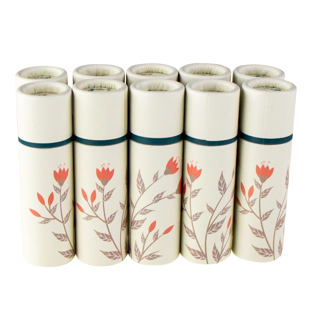 Wachsmann - leere Lippenstifthülsen - Lippenbalsam Behälter aus Pappe - 10 Stück | 10 ml Lippenstift