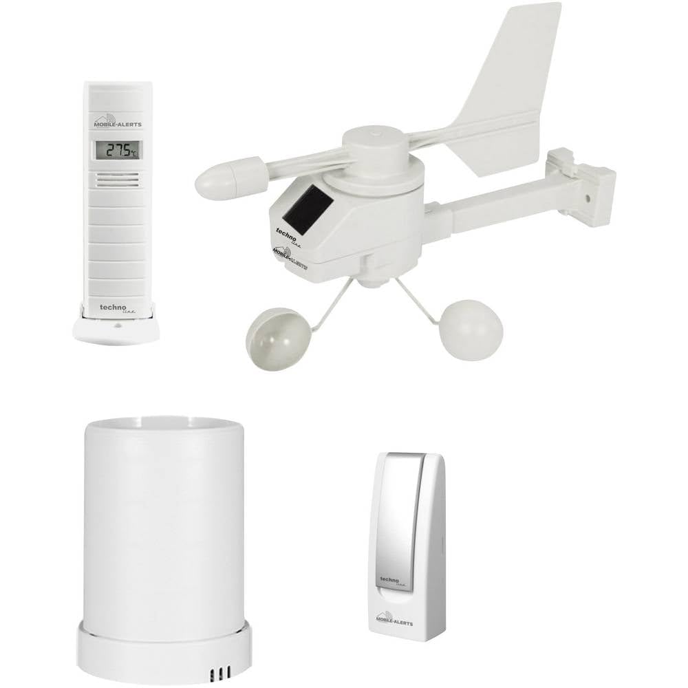Technoline MA 10050 Wetterstation Haus-Überwachungs-System Mobile - Alerts, 37 x 18,5 x 20,5 cm